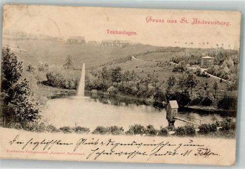 St. Andreasberg 1900 Teichanalge