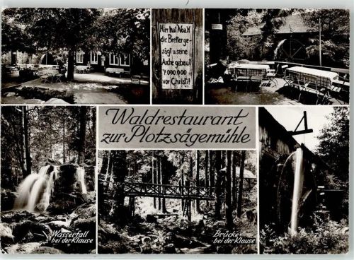 Loffenau Wald Gasthaus zur Plotzsägemühle Brücke bei der Klause
