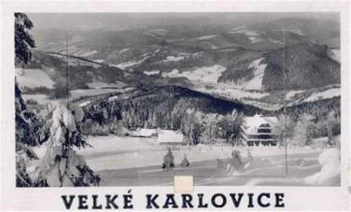 Karlovice Karlowitz Leporello, Winter-Karte I-II