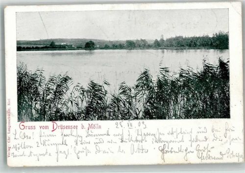 Mölln 1903 Drüsensee Bahnpost Lübeck-Lüneburg