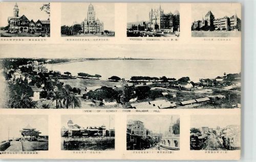 Bombay Crawfor Market Municipal Office Victoria Terminus High Court