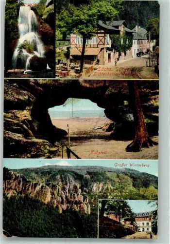 Bad Schandau 1924 Lichtenhainer Wassefall Kuhstall