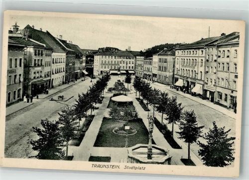Traunstein 1929 Stadtplatz