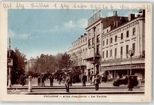 Toulouse 1943 Cafe Glacier Albrigh Feldpost WK II