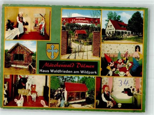 Dülmen 1974 Märchen - Wald Gasthaus Waldfrieden