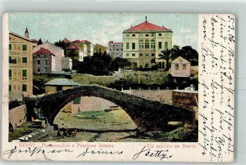 16100 Genova - Pontevecchio e Pensione Bonera Nervi