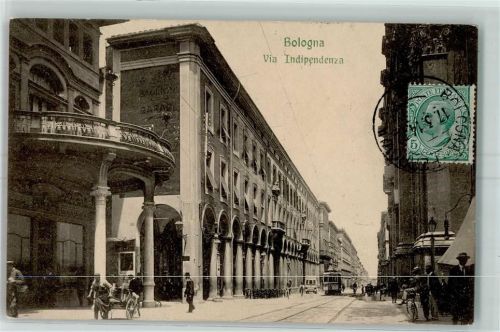 Bologna Via Indipendenza Straßenbahn