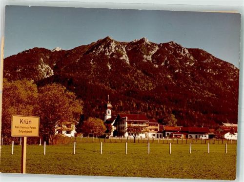 Krün Foto Original aus Archiv eines Ansichtskartenverlags