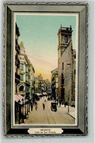 Valencia Passepartout Schmuckrahmen Calle de San Vicente AK