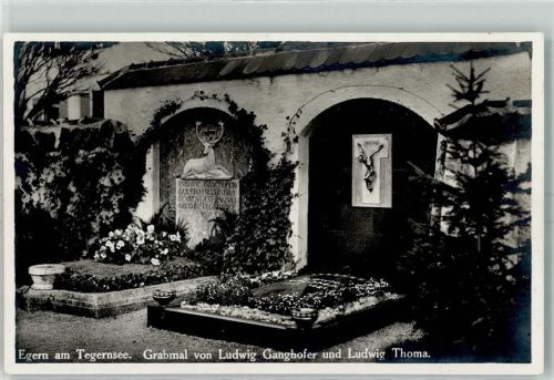 Rottach-Egern Grabmal Ganghofer Ludwig Thoma