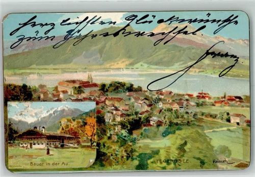 Tegernsee sign. Heinisch Bauer in der Au