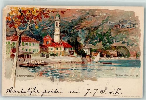 Cernobbio 1908 sign. Manuel Wielandt
