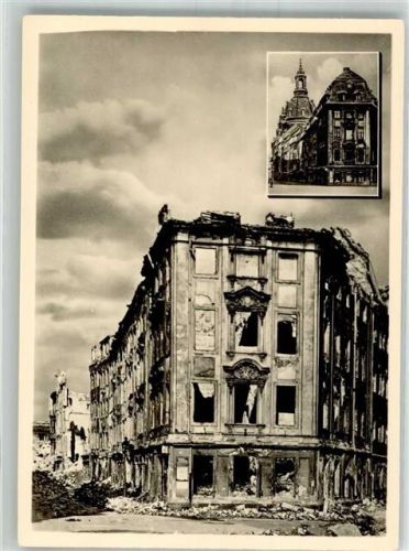 Dresden Rampische Straße vor und nach der Zerstörung