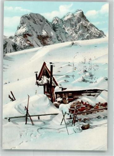 Pfronten 1967 Bergwachthütte auf der Hochalp Ort lt. Stempel