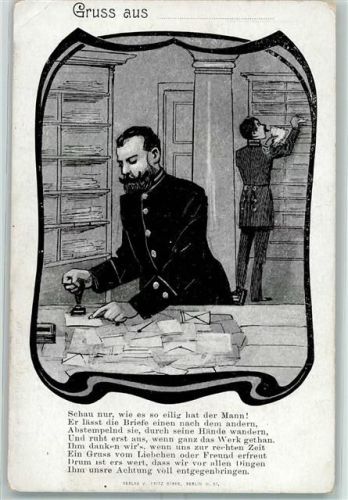 1900 Beruf Postbeamter AK