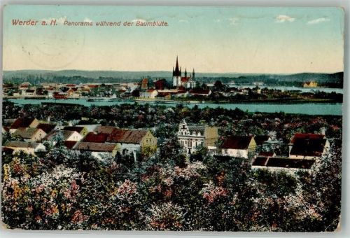 Werder 1919 Panorama während der Baumblüte