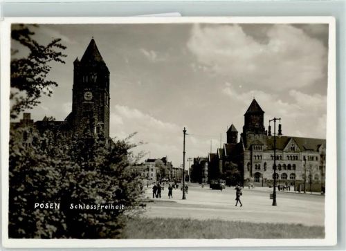 Posen Schlossfreiheit Tram Straßenbahn