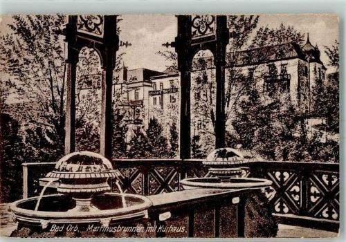 63619 W6482 Bad Orb - Martinsbrunnen mit Kiurhaus