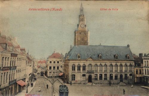 Armentieres Armentières (Frankreich) Leporello, Strassenbahn II (Stauchung)