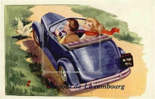 Luxembourg Luxemburg (Luxemburg) Leporello, Ausflug mit dem Cabrio I-II