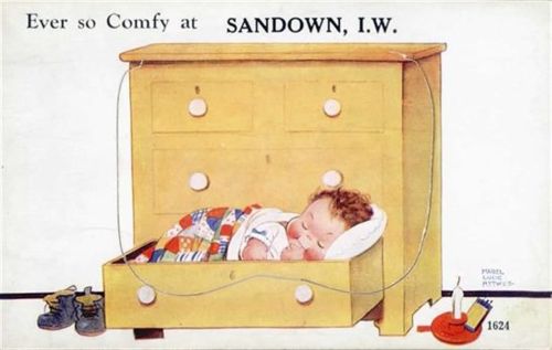 Sandown Sandown (Großbritannien) Leporello II (kleine Einrisse, fleckig RS)