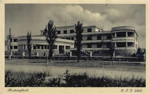 Harkan - Harkany Fürdö (Ungarn) Leporello O.T.T. üdülö II (Ecken abgestossen, Marke entfernt, Stauchungen)