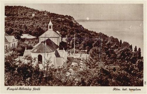 Fonyód Fonyod-Bélatelep (Ungarn) Leporello Römisch katholische Kirche I-II (Ecken abgestossen, fleckig VS)