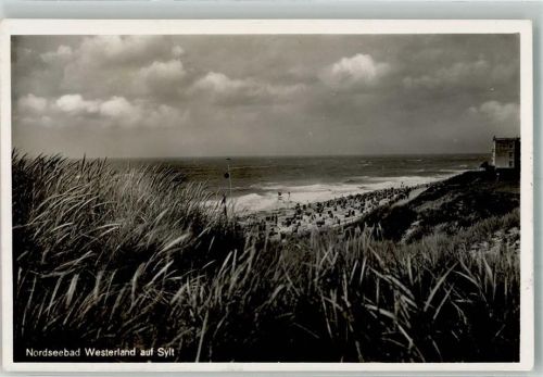 Westerland Nordseebad Strand Meer Dünen Strandkorb