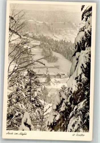 Aach Panorma des Ortes mit Kirche Maria Schnee Fotograf Roessler