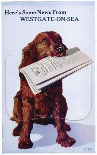 Westgate-on-Sea Westgate-on-Sea (Großbritannien) Leporello, Hund, Zeitung I-