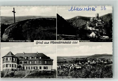 Manderscheid Burg Jugendherberge Gipfelkreiz Mosenberger Maar