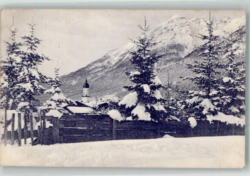 Garmisch-Partenkirchen 1913 mit St. Martin Kirche und Kramerberg Fotograf Johannes