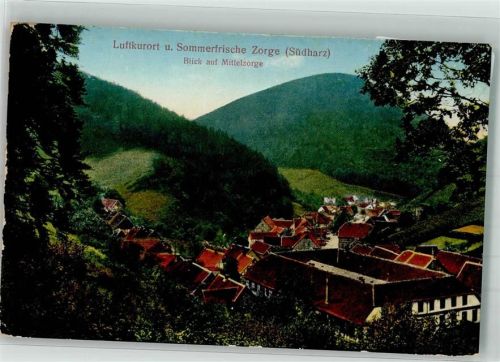 Zorge Panorama des Ortsteiles Mittelzorge
