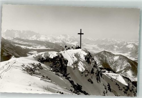 Reit im Winkl Dürnbachhorn Gipfelkreuz Winter