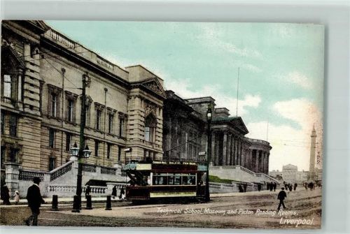 Liverpool - Technical School Museum Picton Reading Rooms Straßenbahn Tram