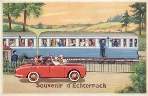 Echternach Echternach (Luxemburg) Auto, Eisenbahn I-II