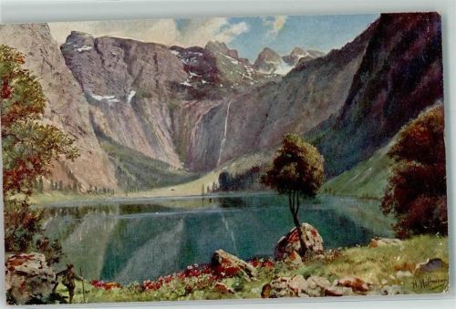 Königssee Der Obersee Kauner Röthswand Teufelshörner sign. H. Hofmann