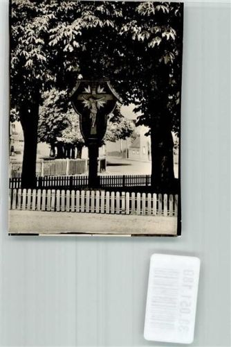 Erkheim Wegkreuz an der Marktstraße Foto Original aus Archiv eines Ansichtskartenverlages