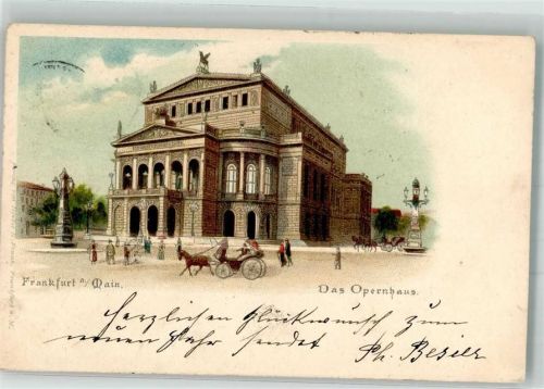 Frankfurt 1900 Opernhaus