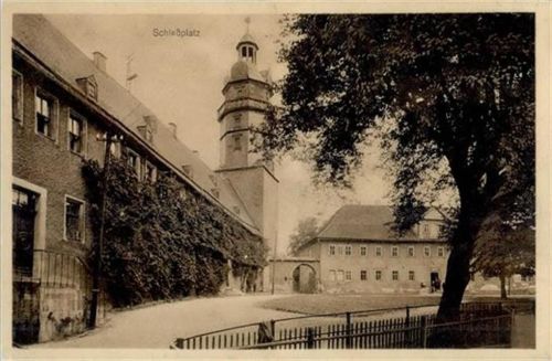 Ohrdruf Ohrdruf (o-5807) Siegelmarkenkarte mit 3 Siegelmarken Schlossplatz I-