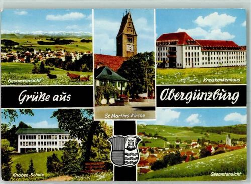 Obergünzburg Knaben Schule Krankenhaus St Martins Kirche