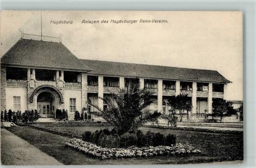Magdeburg 1909 Anlagen des Renn-Vereins AK