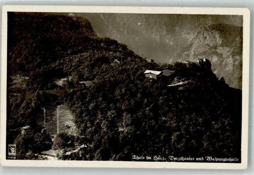 Thale Bergtheater Walpurgishalle Fliegeraufnahme