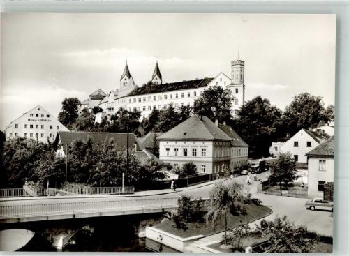 Freising Moosachbrücke mit Domberg
