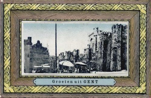 Gand Gent (Belgien) Leporello I-II (kleine Abschürfung Ecken VS, Klebereste RS)