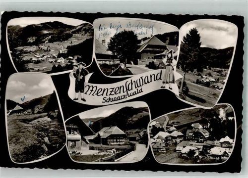 Menzenschwand Panorama des Ortes mit Gasthaus Pension Birkenhof Fotograf Berger