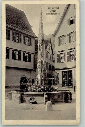 Urach 1914 Marktbrunnen