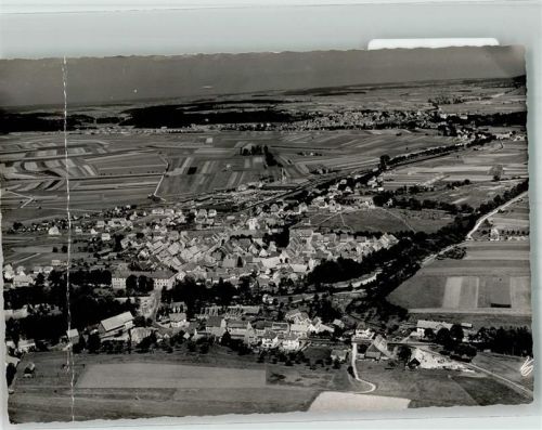 Lehengütingen Fliegeraufnahme des Ortes Foto Original aus Archiv eines Ansichtskartenverlages Ort handschriftlich