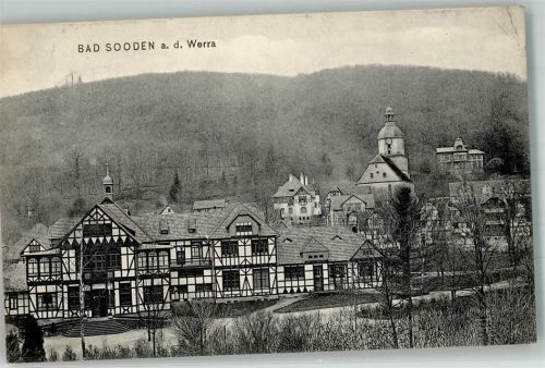 Bad Sooden-Allendorf 1910 Kurmittelhaus mit Kirche St. Marien