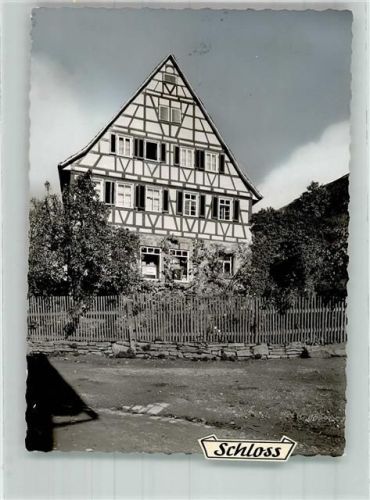 Neubulach Schloss Ort handschriftlich Foto Original aus Archiv eines Ansichtskartenverlags
